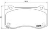 BREMBO P 11 023 Brake Pad Set, disc brake